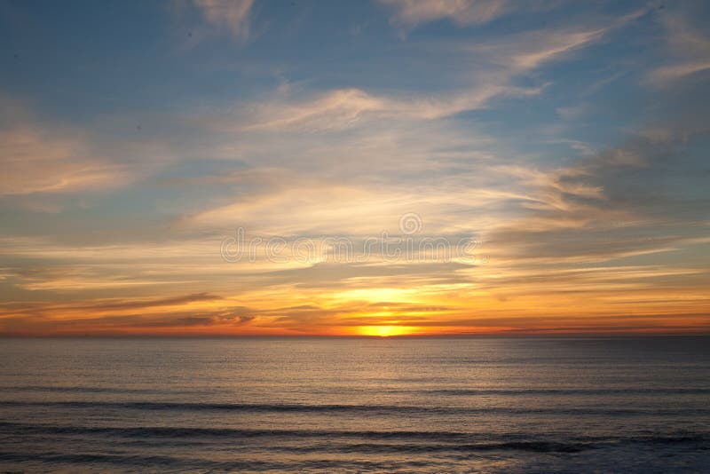 Sunset at Manhattan Beach, Half Moon Bay, California