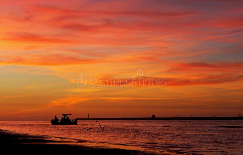 Sunset, Mission Bay, Pacific beach, San Diego