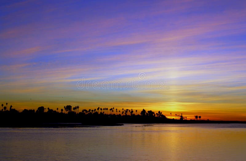 Sunset, Mission Bay, San Diego, California