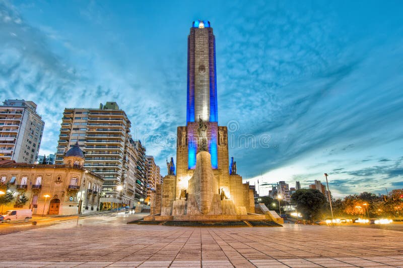 Sunset at Monumento a la Bandera at Rosario