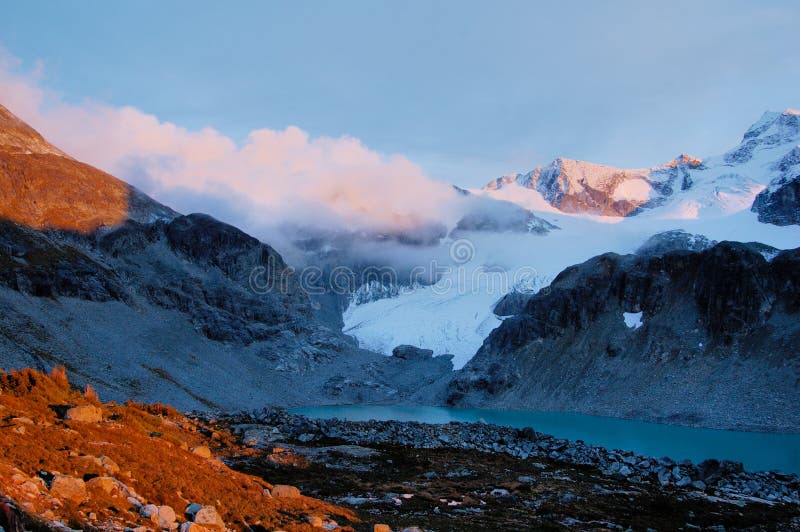 Sunset in the mountain