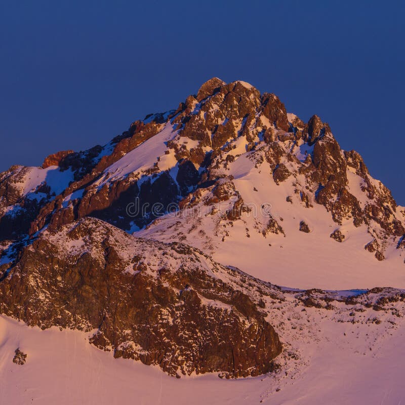 Sunset in the mountains