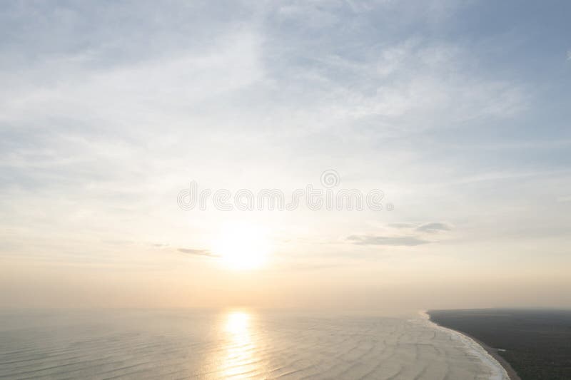 Sunset ocean landscape coast royalty free stock photos
