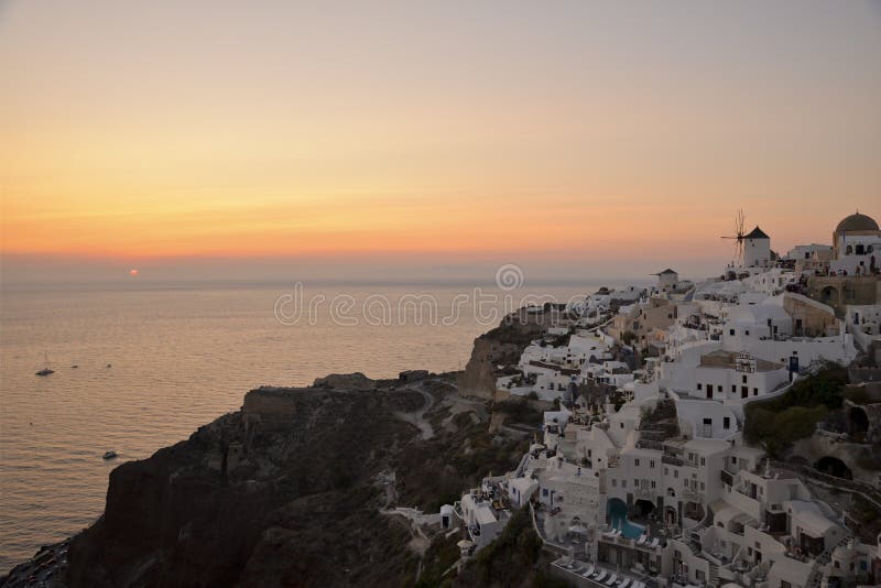 Sunset at Oia Santorini