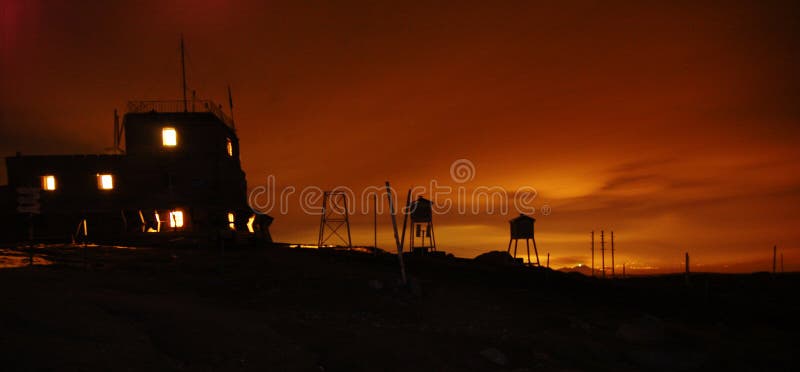 Sunset At The Omu Meteo Station