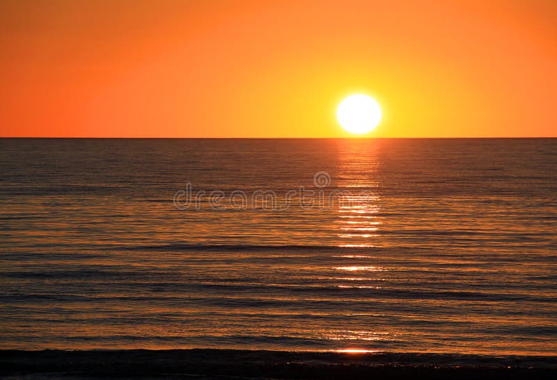 Sunset over Ocean. Larg s Bay, Australia