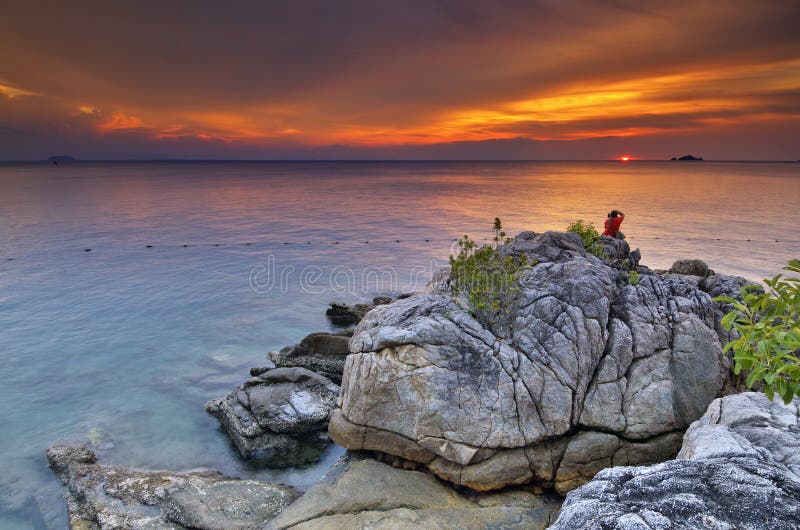 Sunset over Perhentian Island