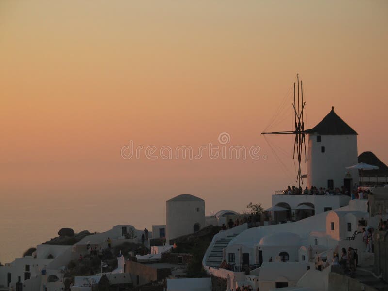 Sunset over Santorini