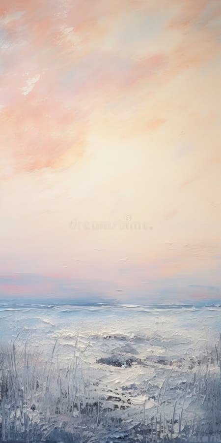 a sunset over the sea is captured in this soft and airy painting, featuring light pink and light indigo hues. the dreamscape portraiture style, reminiscent of american tonalism, creates an ethereal abstract effect. the oil painting showcases a blend of light white and orange tones, resulting in a mesmerizing and tranquil scene. ai generated. a sunset over the sea is captured in this soft and airy painting, featuring light pink and light indigo hues. the dreamscape portraiture style, reminiscent of american tonalism, creates an ethereal abstract effect. the oil painting showcases a blend of light white and orange tones, resulting in a mesmerizing and tranquil scene. ai generated