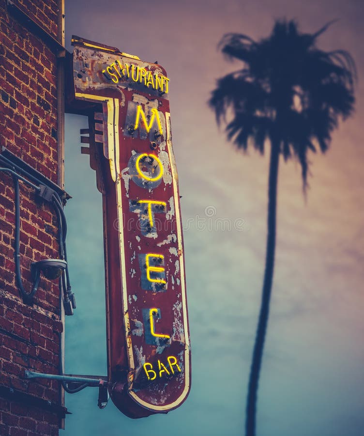 Sunset Palm Motel stock images Sunset Palm Motel stock images