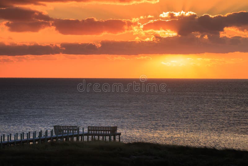 Sunset Pamlico Sound Salvo North Carolina Outer Banks