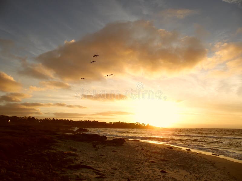 Sunset, Pebble Beach, California