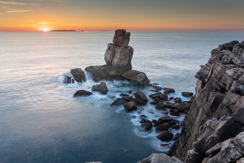 Sunset in Portugal royalty free stock photo Sunset in Portugal royalty free stock photo