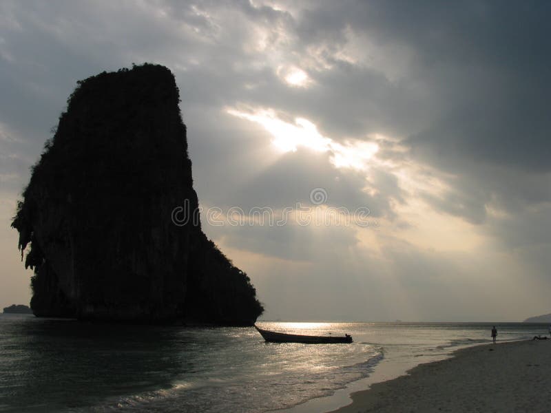 Sunset at Rai Leh beach, Krabi, Thailand