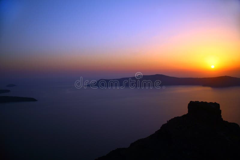 Sunset in Santorini