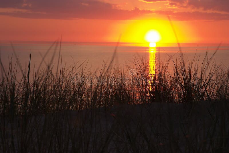 Sunset on the sea