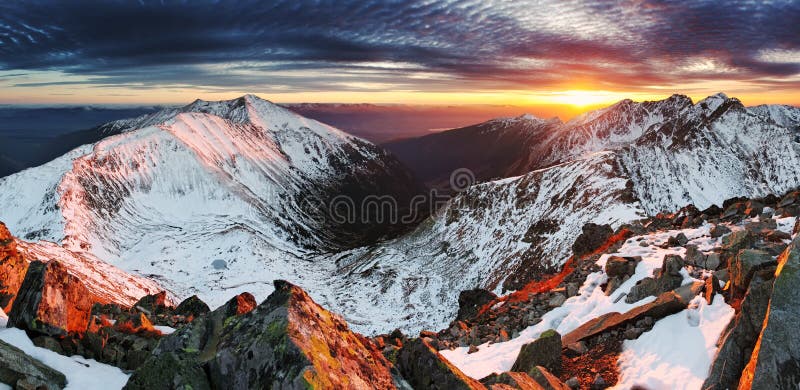 Sunset in Slovakia Tatras