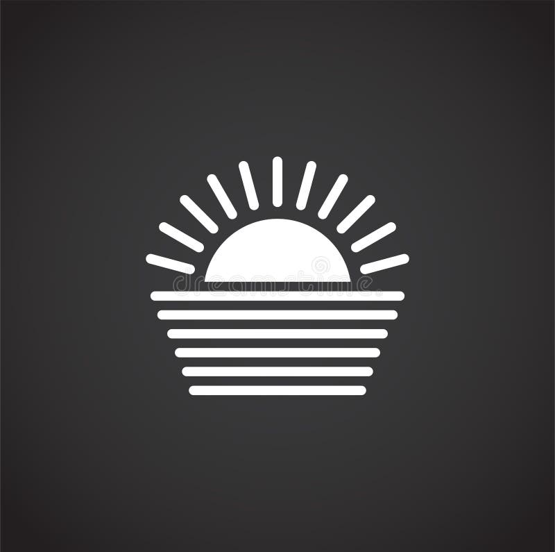 Sunset Sunrise Related Icon On Background For Graphic And Web Design ...