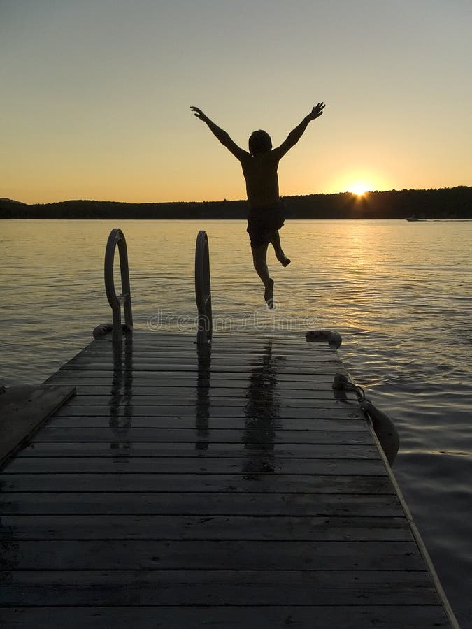 Sunset swim