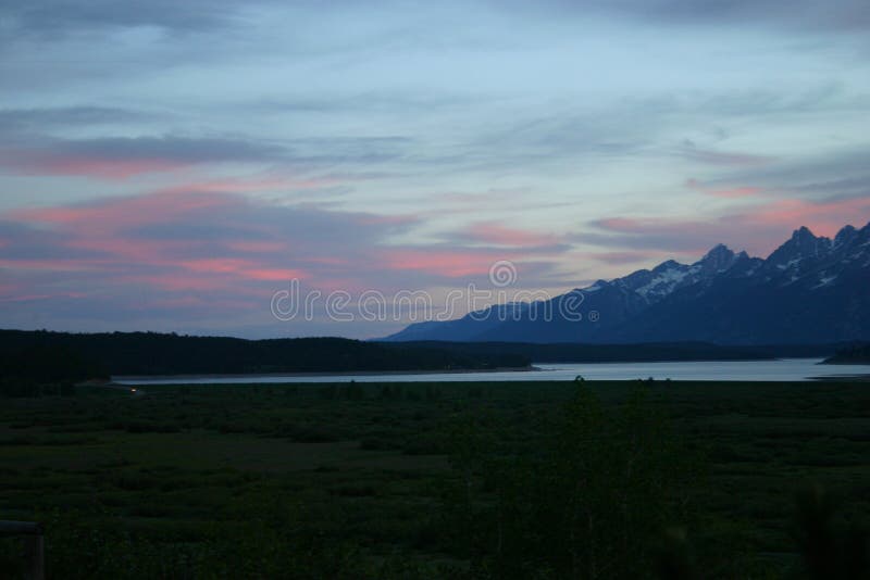 Sunset in the Tetons