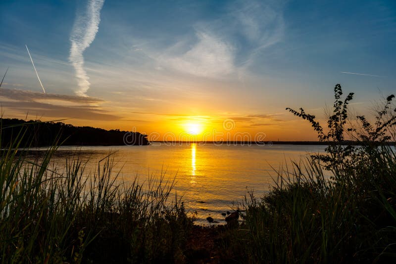 Sunset at Thunderbird stock photo. Image of dramatic 190613142