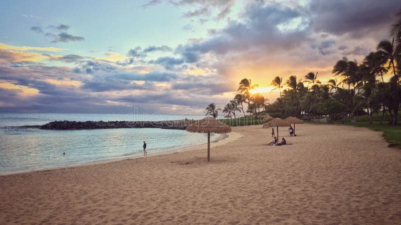 Sunset Tropical Beach Landscape