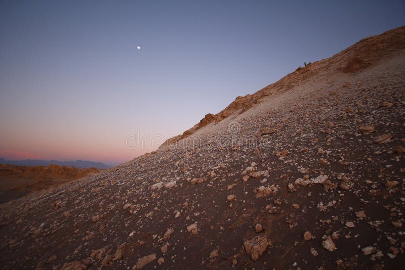 Sunset view of Atacama desert, Chile
