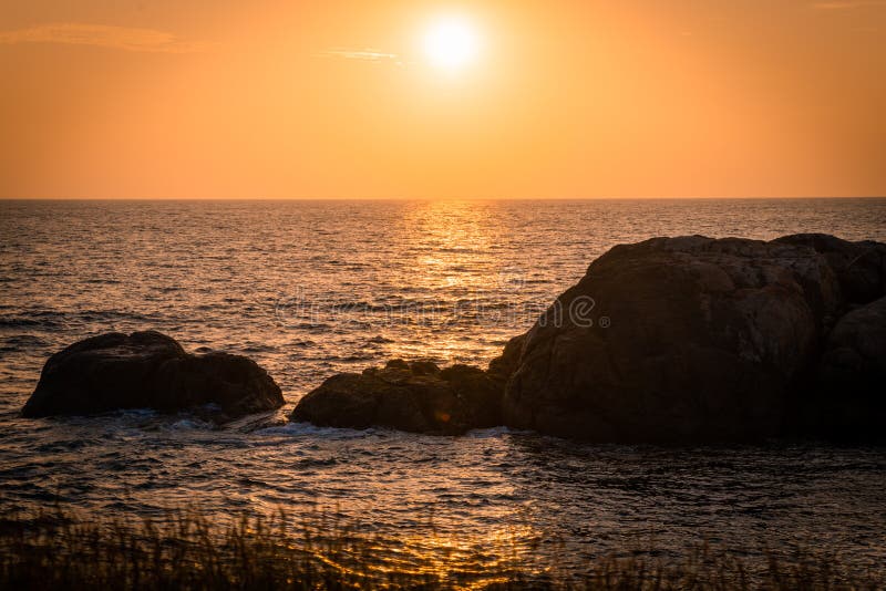 Sunset view in the Galle fort beach