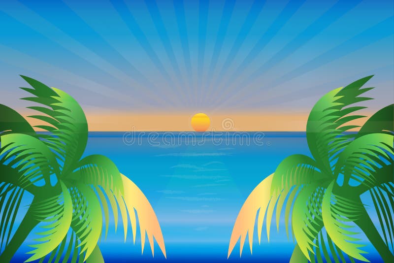 Tropical island logo stock vector. Illustration of globe - 25206497