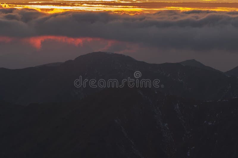 Sunset at West Tatras