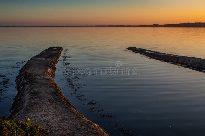 Sunset at Wexford Town on the Sea Stock Image Image of coast, landscape 163985813