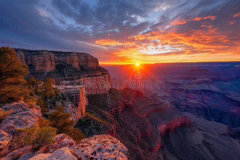 Sunsets and Sunrises All Over the World Stock Illustration ...