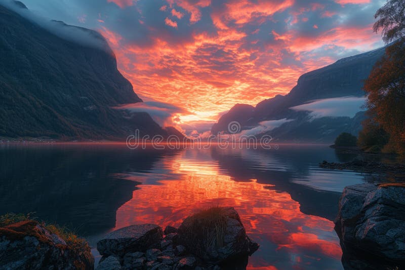 Sunsets and Sunrises All Over the World Stock Illustration ...