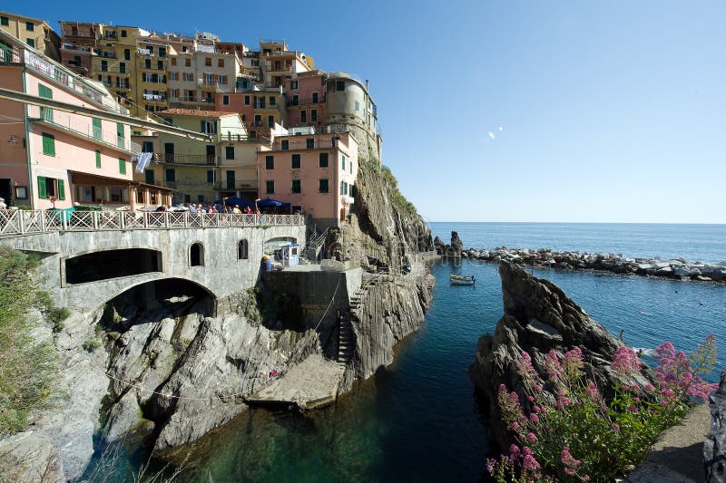 Sunshine at the Harbour Side of Manarola