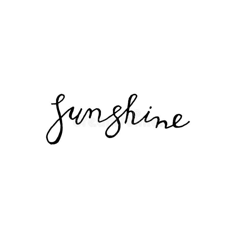 You Are My Sunshine Lettering Text On Black Background In Vector ...
