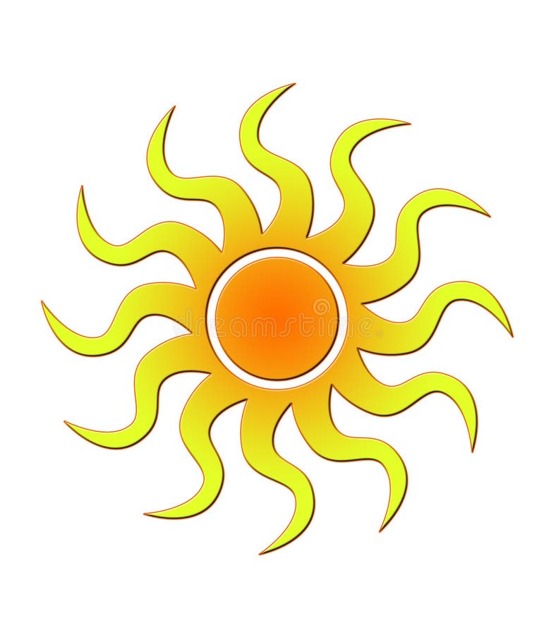Sunshine - Sun Clip Art stock illustration. Illustration of sunshine