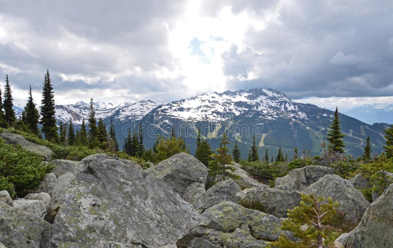 Sunshine on Whistler mountain, Canada