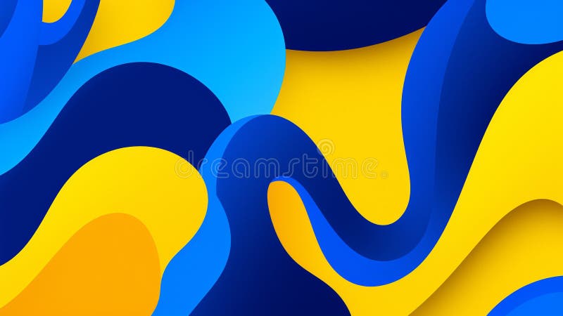 Model de artă retro pop cu galben-soare și cobalt albastru vector illustration