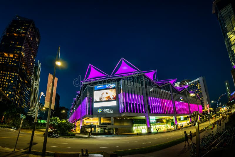 Suntec City View from Raffles Boulevard and Nicoll Highway Junction