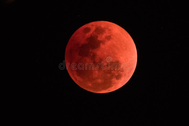 The super blood moon On the night of 31 January,2018