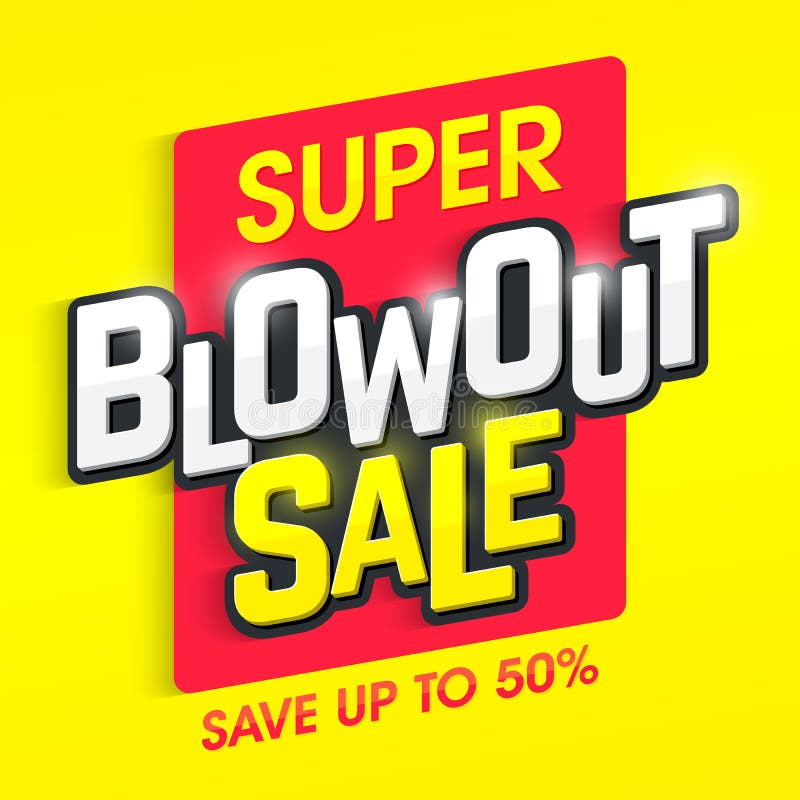 Super Blowout Sale banner