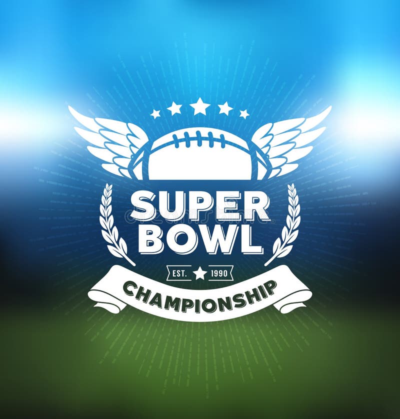 NFL Super Bowl LV or Super Bowl 55 Logo Line Art Illustration