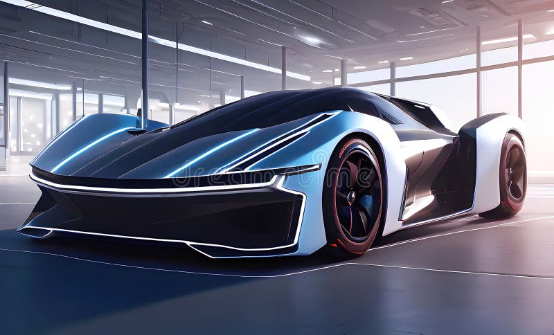 Conceito De Super Carro Desportivo Futurista No Fundo Da Corrida Noturna De  Rua Urbana Sobre Caros Carros De Luxo Exclusivos Ai Ilustração Stock -  Ilustração de velocidade, motor: 288769408