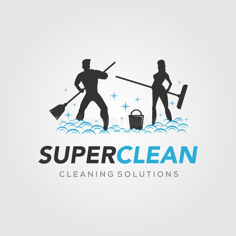 Super czyste logo usÅ‚ugi czyszczenia