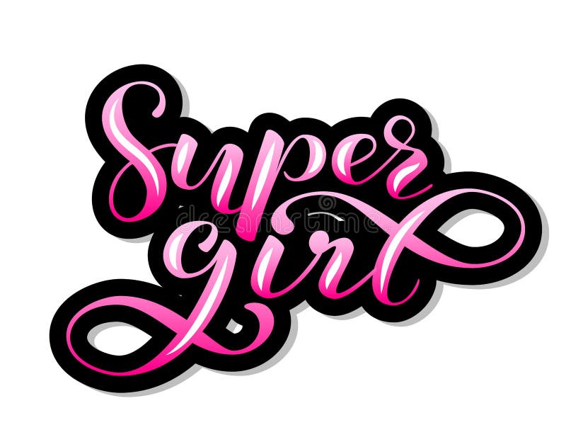 Girl lettering