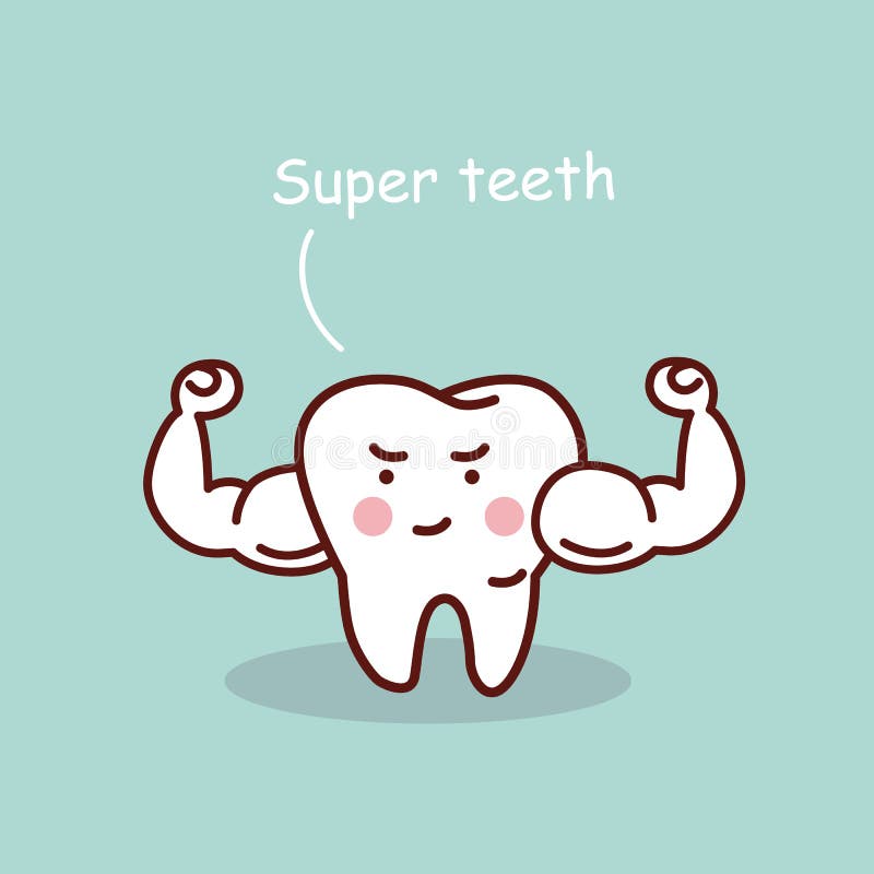 Super health. Супер зуб. Мускулистый зуб.