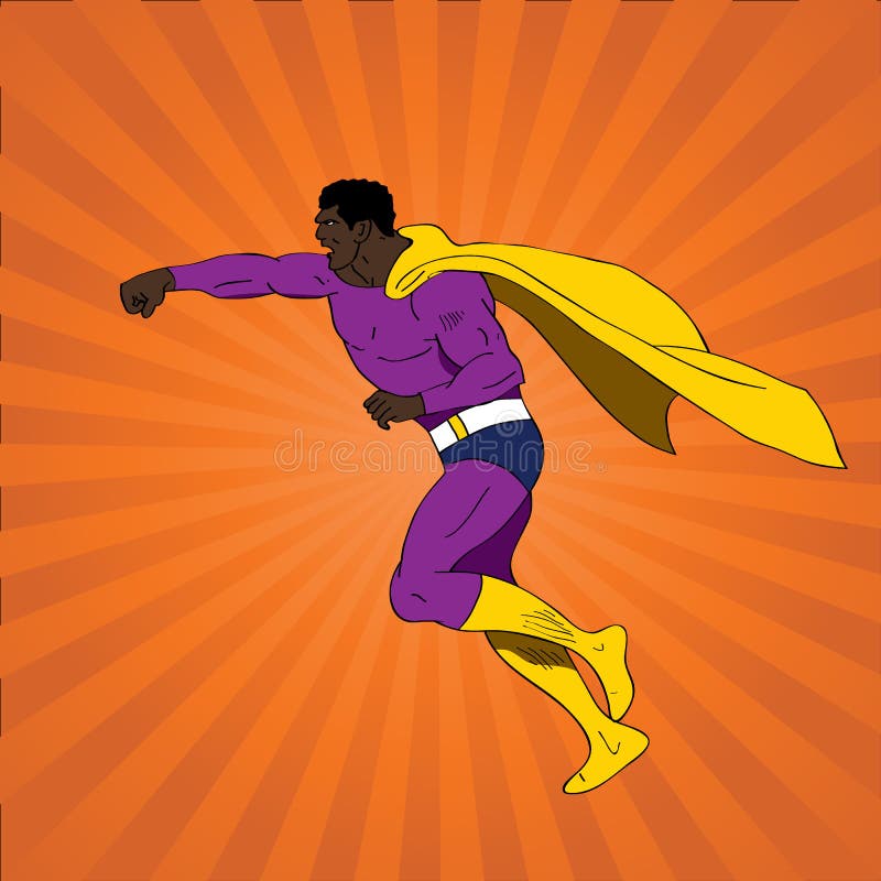 Desenho Animado Personalizado De Super-heroína Negra Ilustração do Vetor -  Ilustração de logotipo, superheros: 246220505
