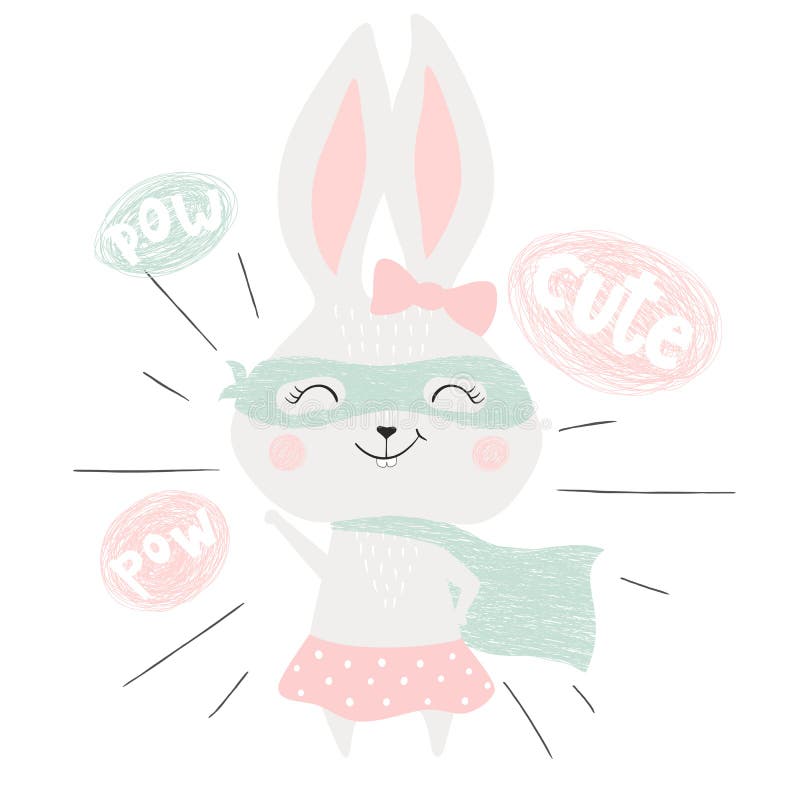 Super hero bunny royalty free illustration Super hero bunny royalty free illustration