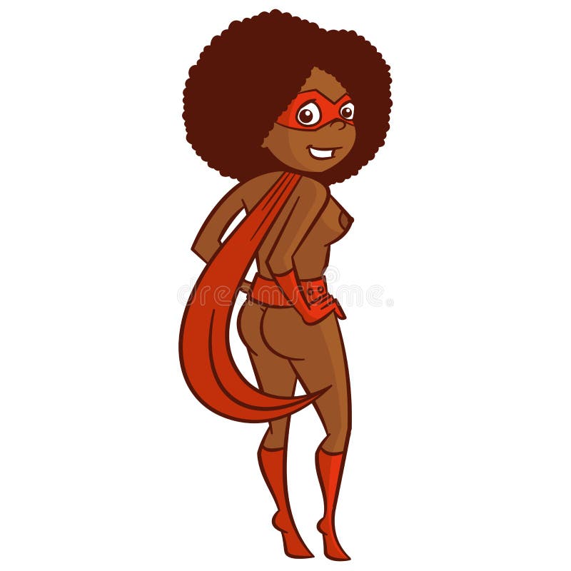 Vintage Cartoon Babe Nude - Super Hero Woman Cartoon Character Stock Illustration - Illustration of  retro, naked: 99282921