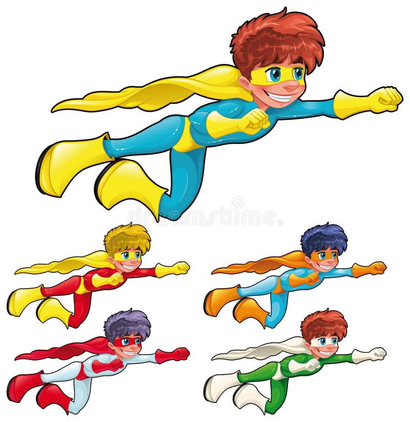 Super-herói novos. ilustração do vetor Super-herói novos. ilustração do vetor